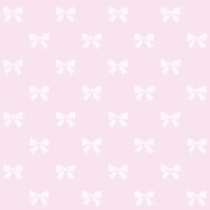 Pink Bow Pattern Background Wallpaper