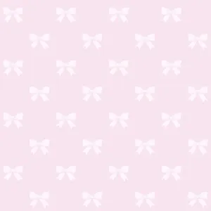 Pink Bow Pattern Background Wallpaper