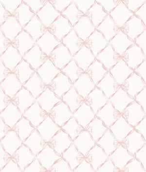 Pink Bow Pattern Background Wallpaper