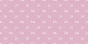 Pink Bow Pattern Background Wallpaper