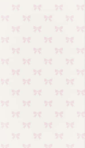 Pink Bow Pattern Background Wallpaper