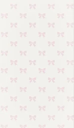 Pink Bow Pattern Background Wallpaper
