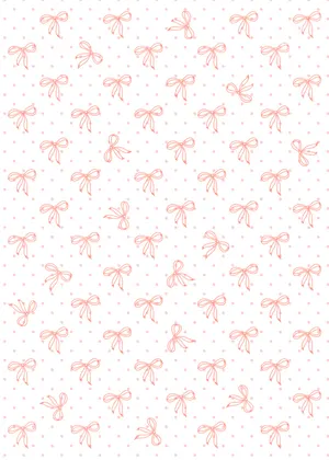 Pink Bow Pattern Background Wallpaper