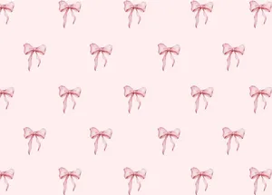 Pink Bow Pattern Wallpaper Wallpaper