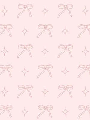 Pink Bow Pattern Wallpaper Wallpaper