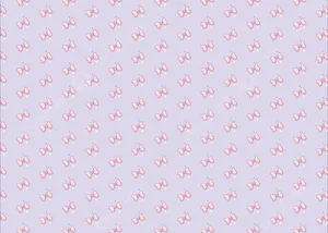 Pink Bow Patternon Lilac Background Wallpaper