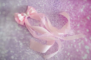 Pink Bowand Ribbon Aesthetic Wallpaper