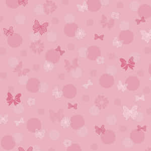Pink Bows Pattern Background Wallpaper