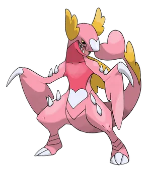 Pink Buddyized Garchomp Wallpaper