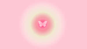Pink Butterfly Aesthetic Background Wallpaper