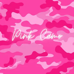 Pink Camo Text And Pattern Wallpaper