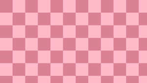 Pink Checkered Pattern Background Wallpaper