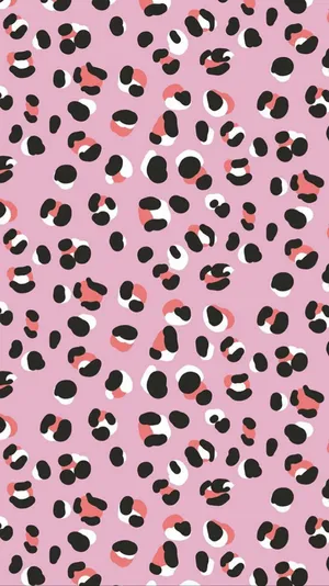 Pink Cheetah Print Pattern Wallpaper