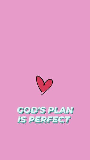 Pink Christian Inspirational Quote Wallpaper