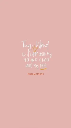 Pink Christian Inspirational Quote Wallpaper