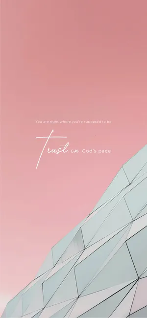 Pink Christian Inspirational Quote Wallpaper