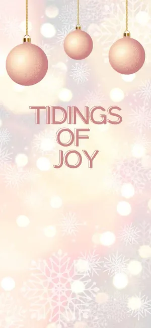 Pink Christmas Baubles Tidingsof Joy Wallpaper