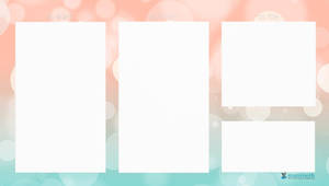 Pink Circles Desktop Organizer Wallpaper