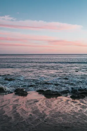 Pink Clouds Malibu Iphone Wallpaper