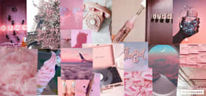 Pink Collage Desktop 1920 X 900 Wallpaper