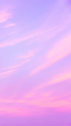 Pink Cotton Candy Minimalist Design Wallpaper