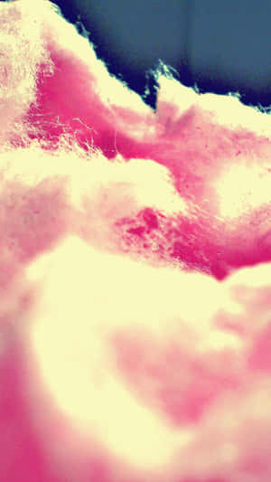 Pink Cotton Candy With Sunlight Wallpaper