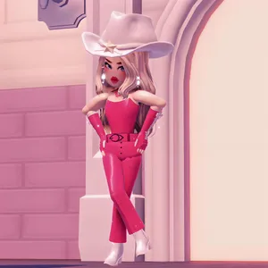 Pink Cowgirl Aesthetic Pose Wallpaper