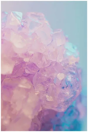Pink Crystal Quartz Cluster Wallpaper