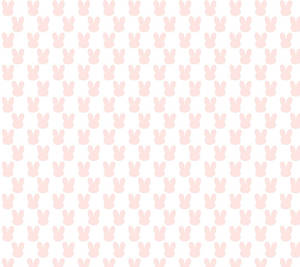 Pink Cute Bunny Pattern Wallpaper