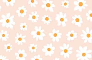 Pink Daisy Aesthetic Computer Wallpaper