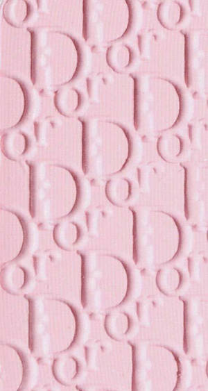 Pink Embossed Dior Phone Wallpaper