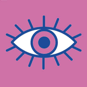 Pink Evil Eye Symbol Wallpaper
