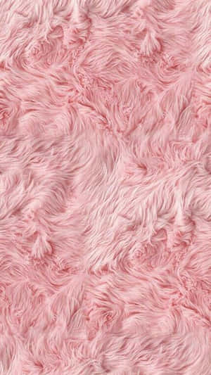 Pink Faux Fur Texture Wallpaper