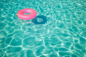 Pink_ Float_ In_ Swimming_ Pool.jpg Wallpaper