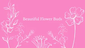 Pink Floral Background Design Wallpaper