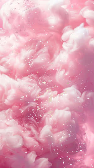 Pink Floral Fantasy Background Wallpaper