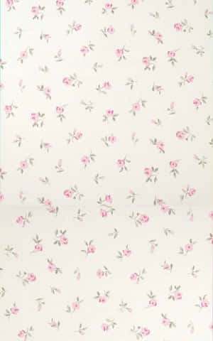 Pink Floral Pattern Background Wallpaper