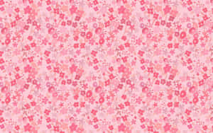 Pink Floral Pattern Background Wallpaper