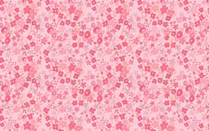 Pink Floral Pattern Background Wallpaper