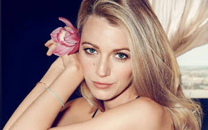 Pink Flower Blake Lively Wallpaper