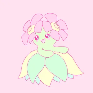 Pink Flowers On Bellossom's Head Wallpaper