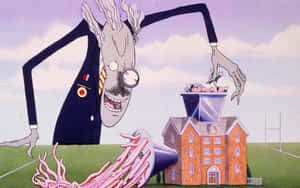 Pink Floyd The Wall Bizarre Cartoon Wallpaper