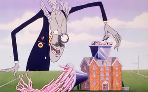 Pink Floyd The Wall Bizarre Cartoon Wallpaper