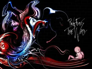 Pink Floyd The Wall Worm Art Wallpaper