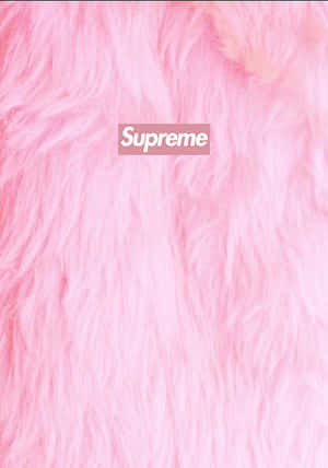 Pink Fur Supreme Aesthetic.jpg Wallpaper