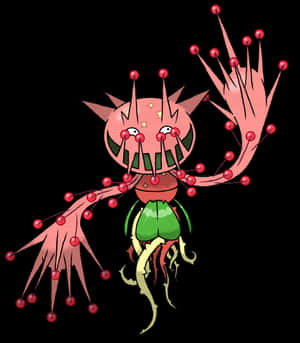 Pink Galarian Carnivine Wallpaper