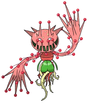 Pink Galarian Carnivine Wallpaper