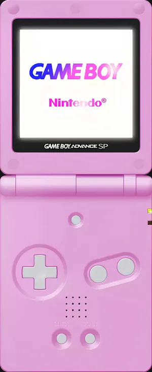 Pink Gameboy Advance S P Displaying Logo Wallpaper