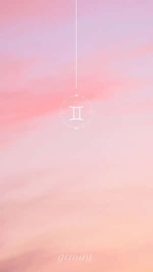 Pink Gemini Aesthetic Background Wallpaper