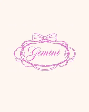 Pink Gemini Zodiac Aesthetic Wallpaper